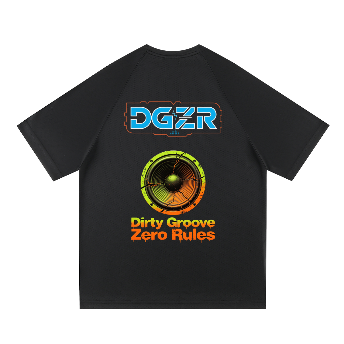 DGZR        Raglan Sleeve Mesh T-Shirt