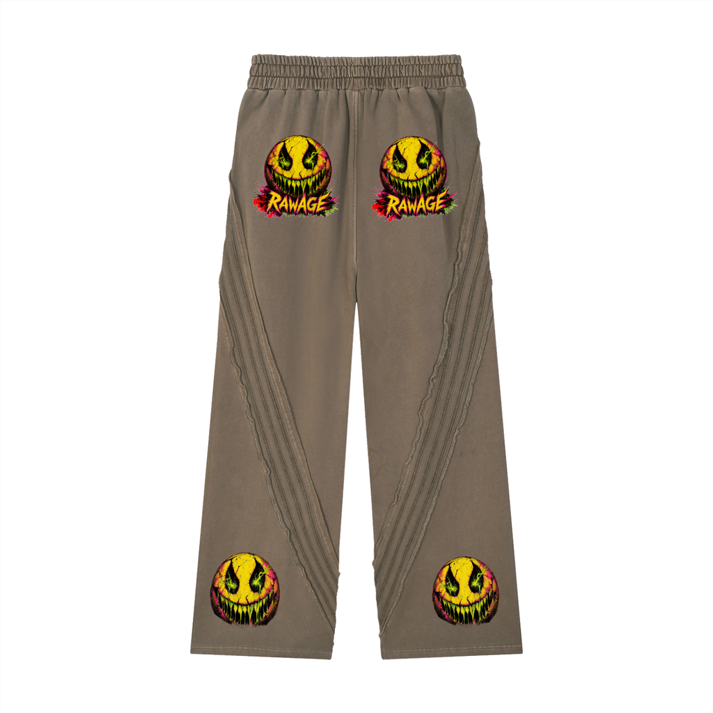 Snow Washed Tape Raw Edge Sweatpants
