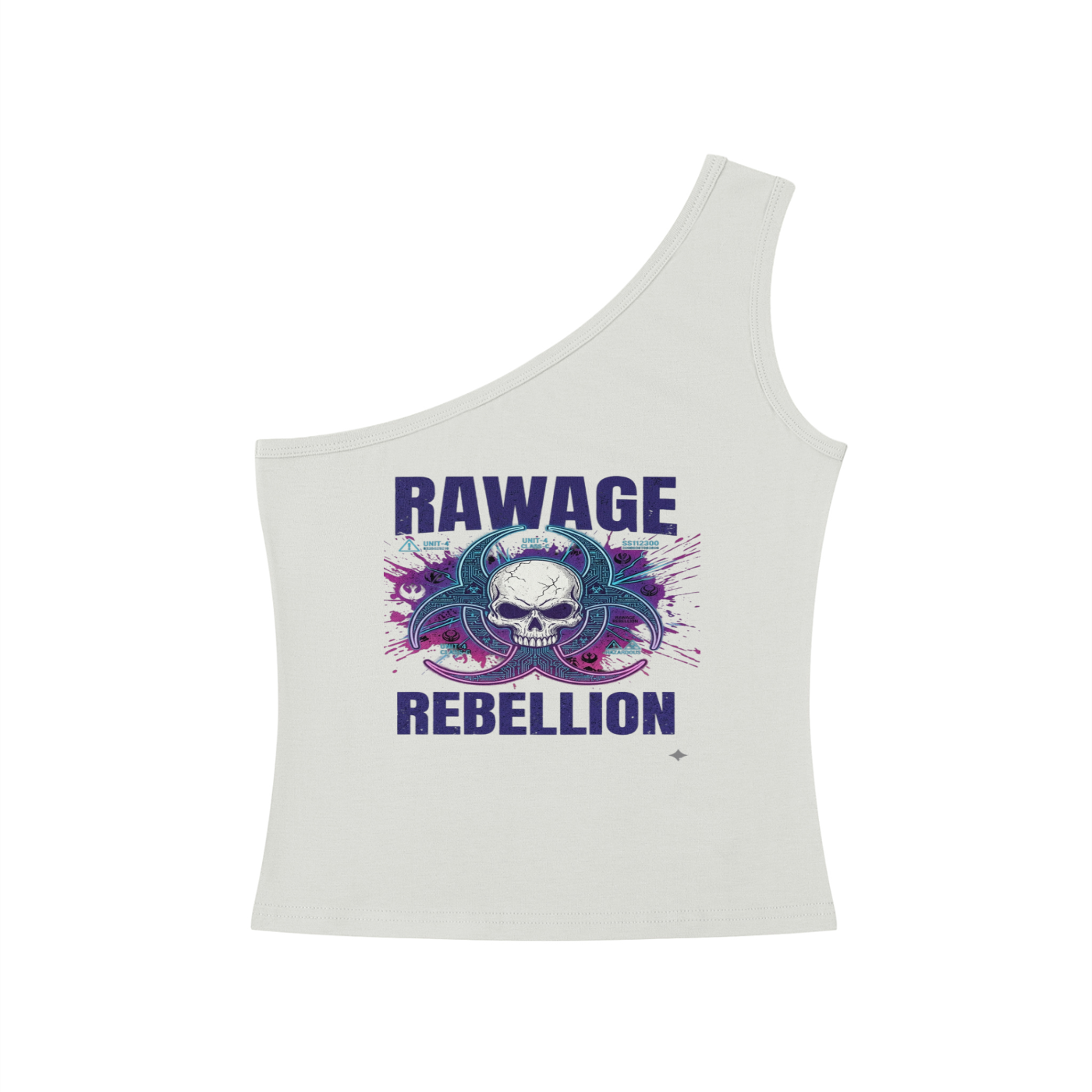 Women's One-Shoulder Crop T-Shirt