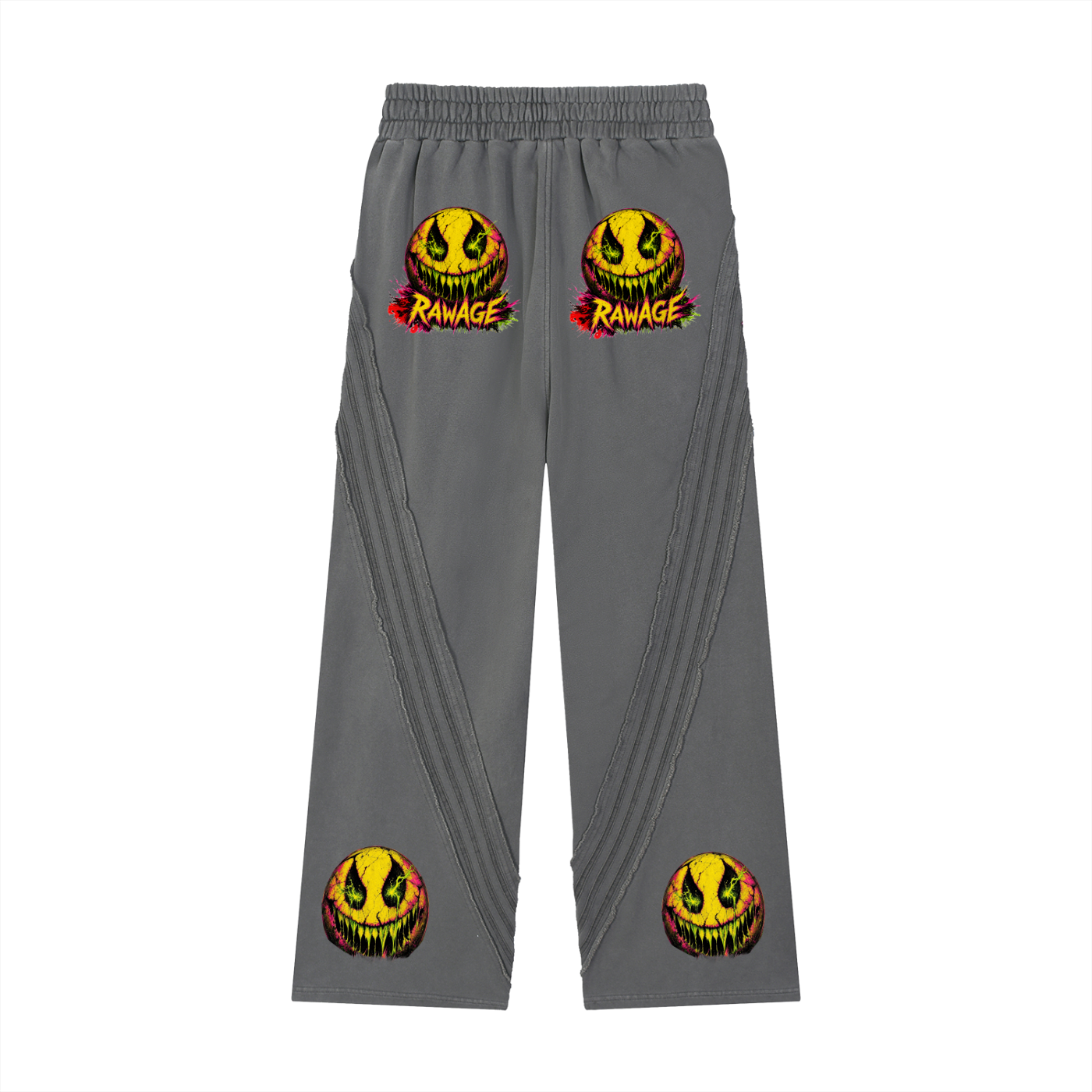 Snow Washed Tape Raw Edge Sweatpants