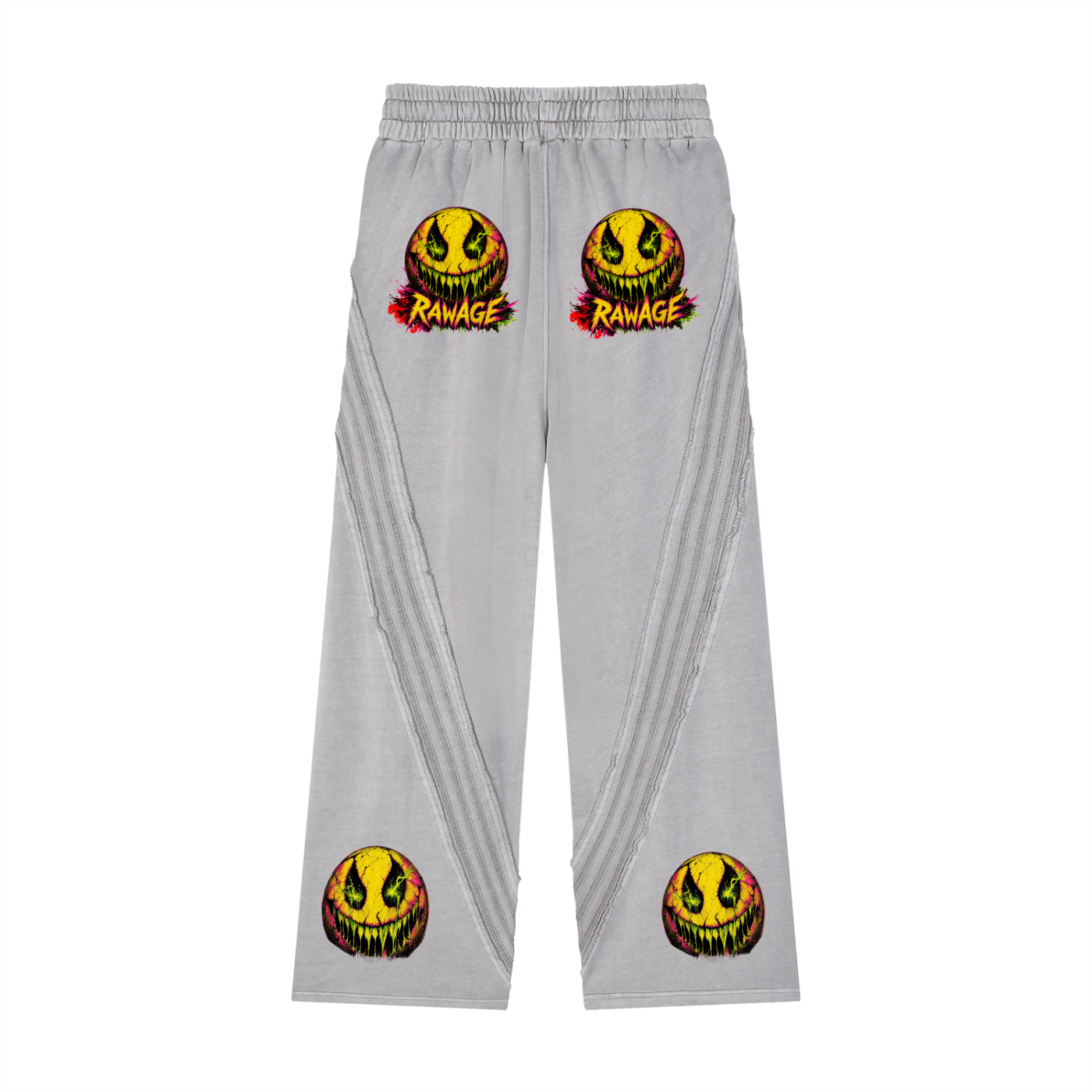 Snow Washed Tape Raw Edge Sweatpants