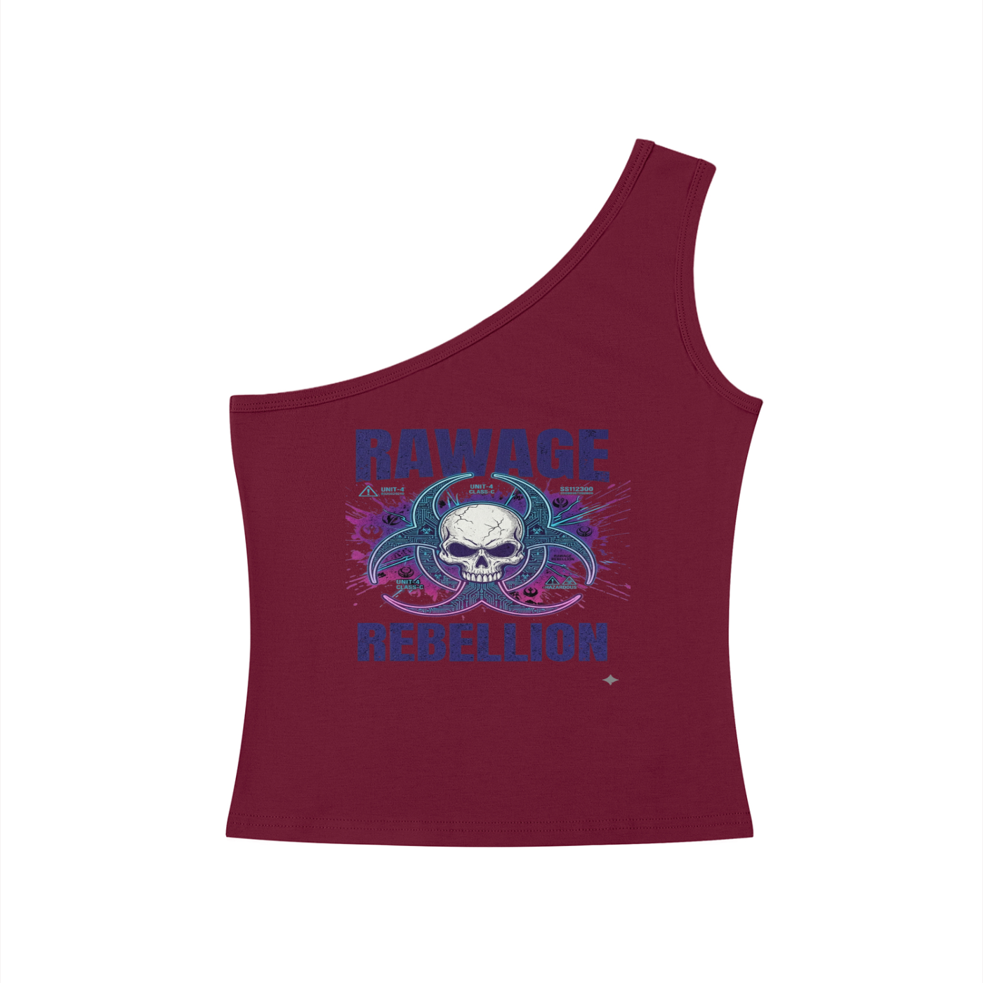 Women's One-Shoulder Crop T-Shirt