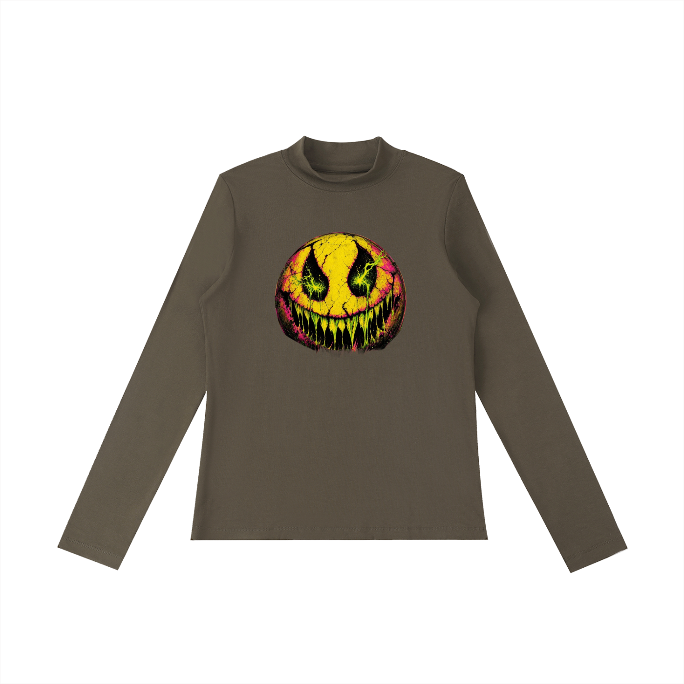 RAWAGE APPARAL Essential Mock Neck Long Sleeve T-Shirt