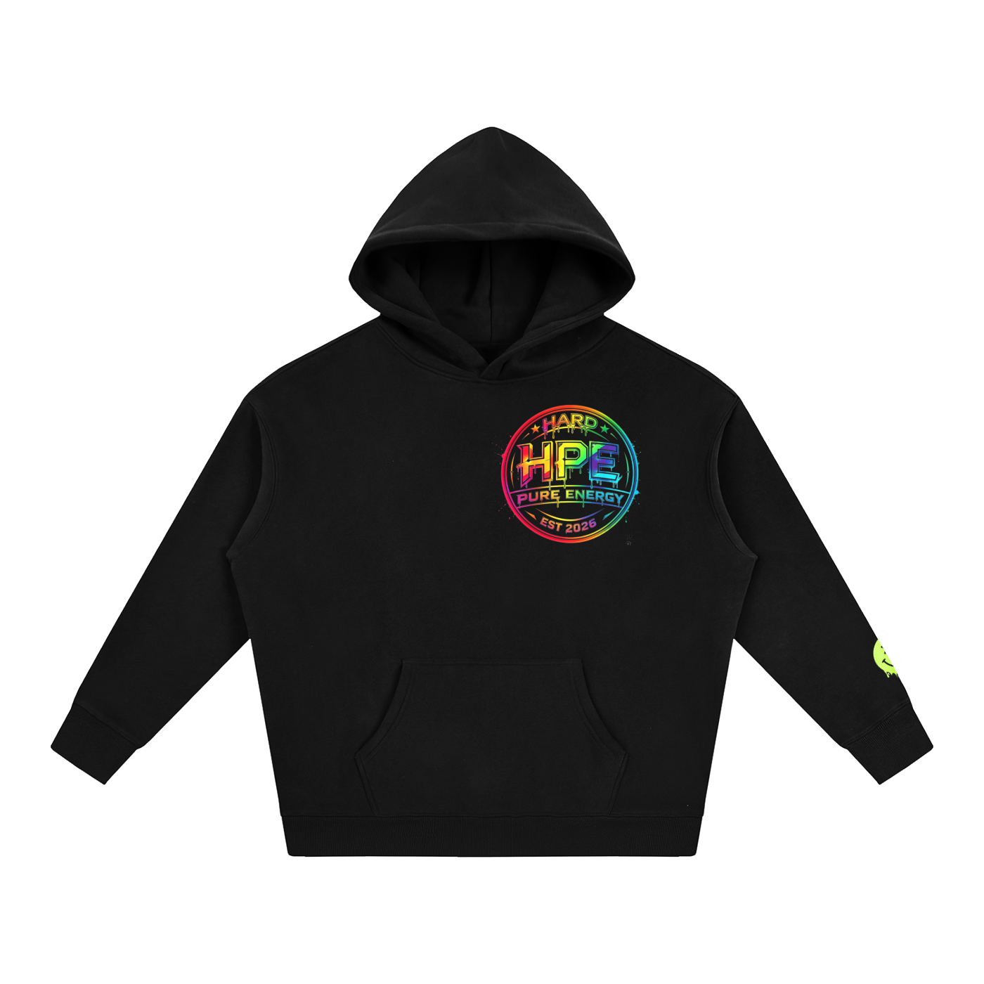Pure hard energy Oversize Fleeced Hoodie