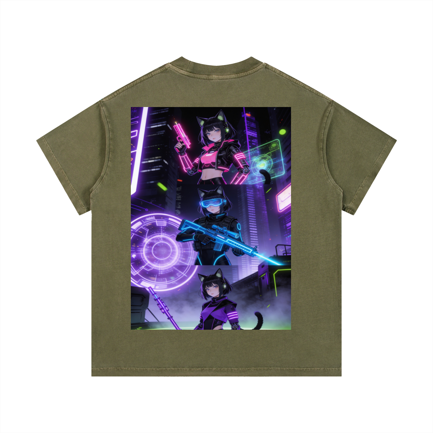 RAWAGE APPARAL Vintage Wash Cotton T-Shirt