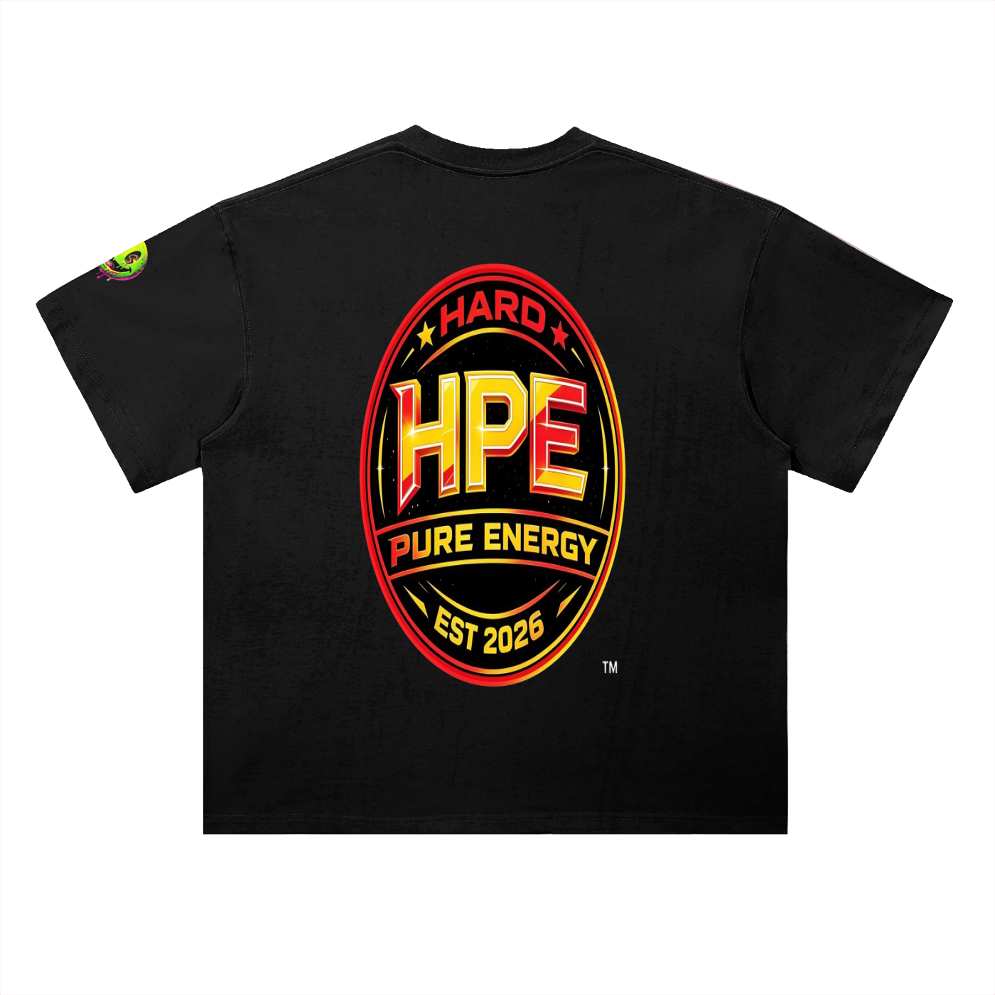 HARD PURE ENERGY Limited edition Heavyweight Drop Shoulder Cotton T-Shirt