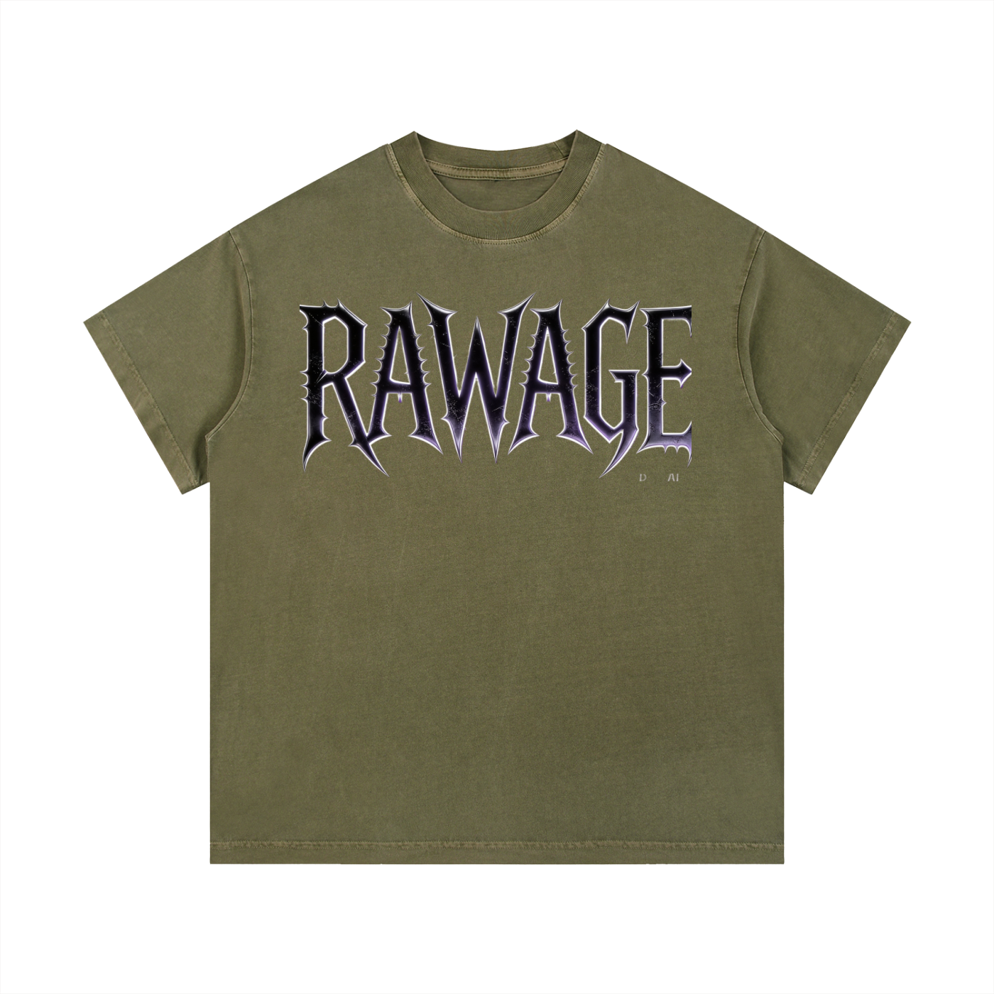 RAWAGE APPARAL Vintage Wash Cotton T-Shirt