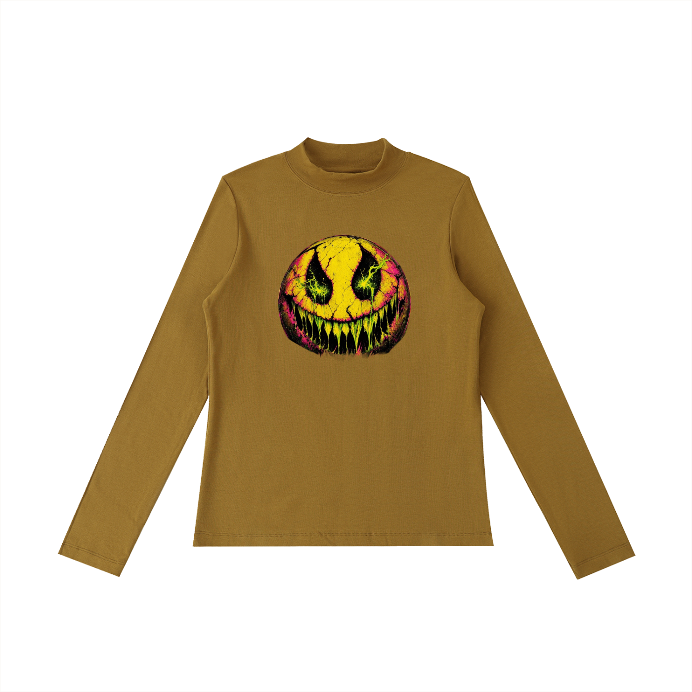 RAWAGE APPARAL Essential Mock Neck Long Sleeve T-Shirt
