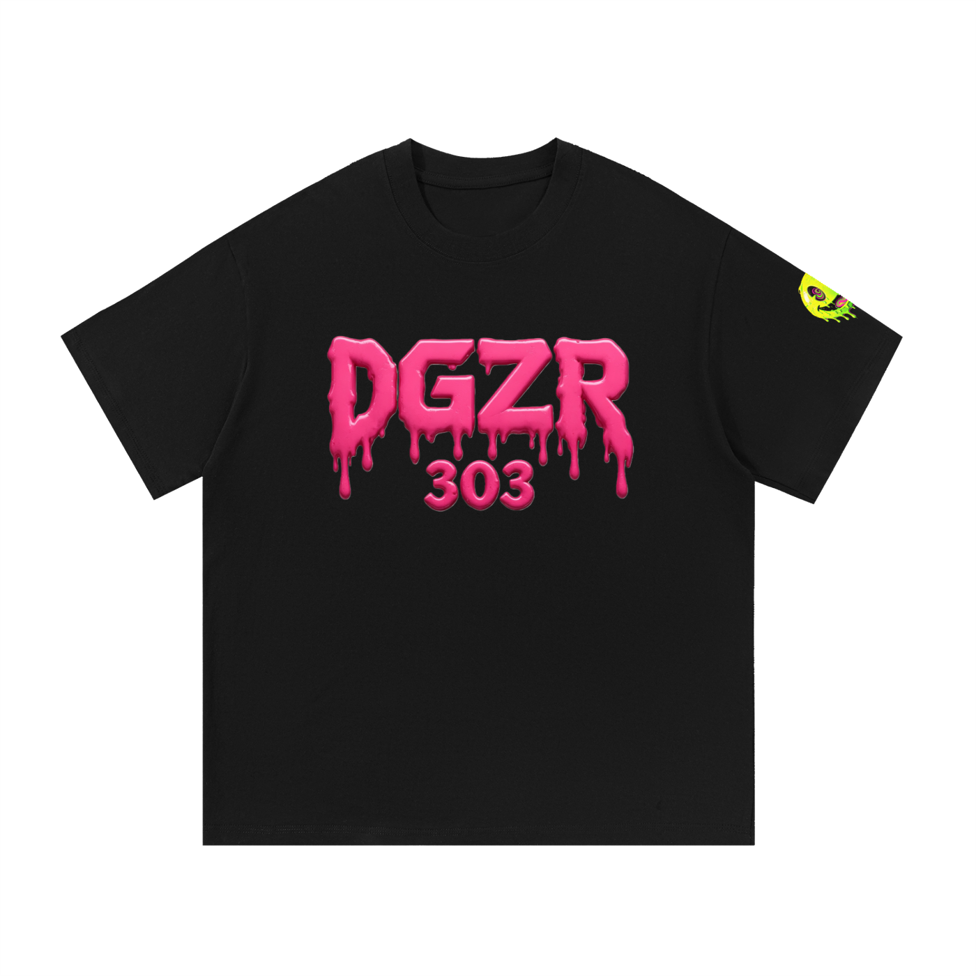 Neon pink DGZR Cotton T-Shirt
