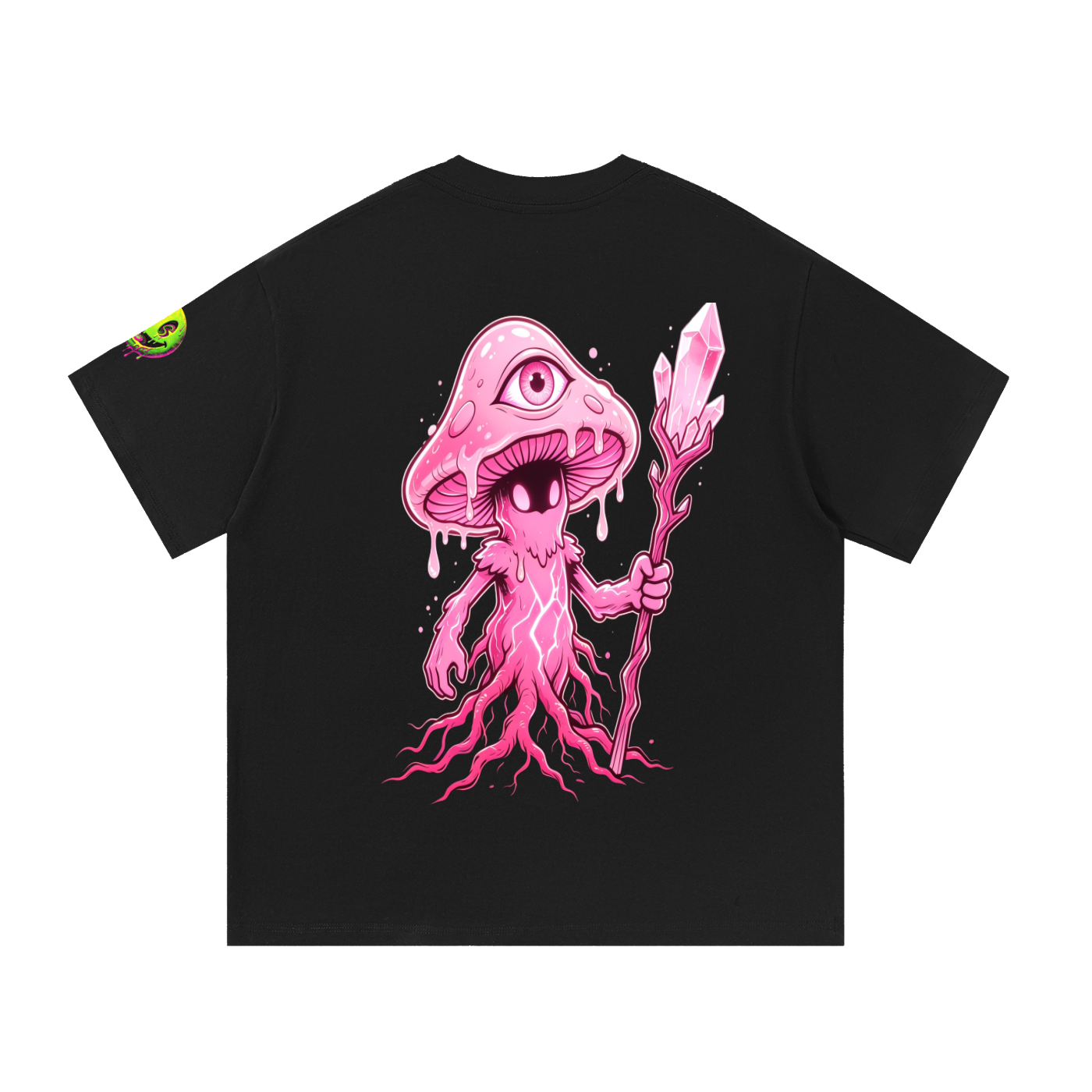 Neon pink DGZR Cotton T-Shirt