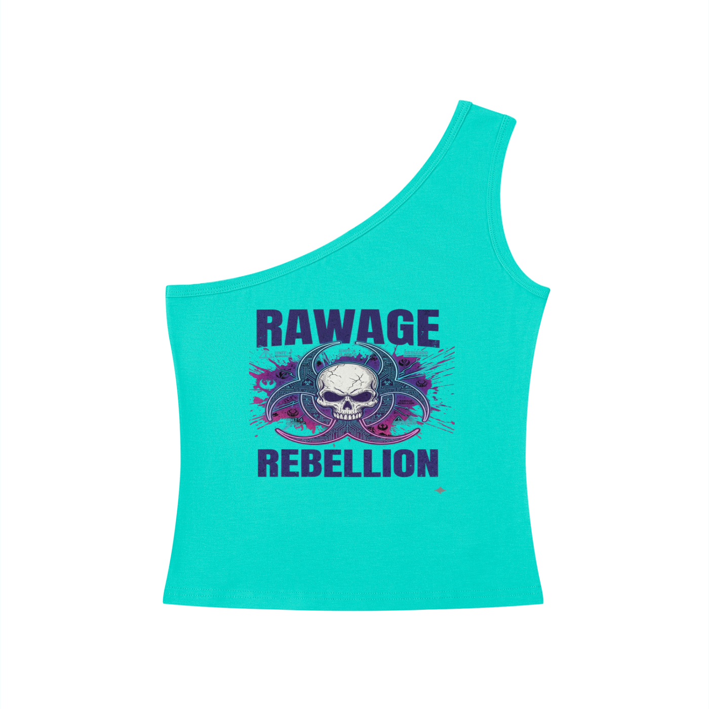 Women's One-Shoulder Crop T-Shirt