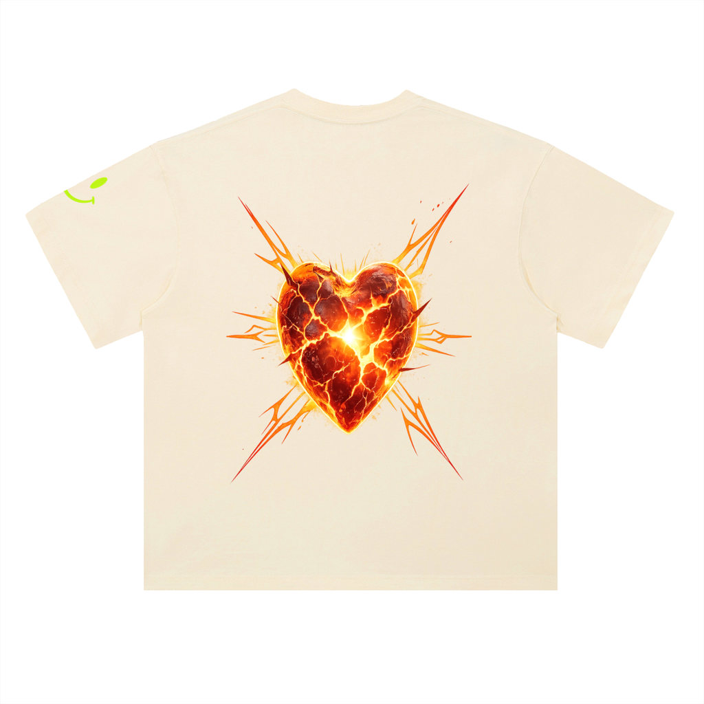 Heavyweight Drop Shoulder Cotton T-Shirt