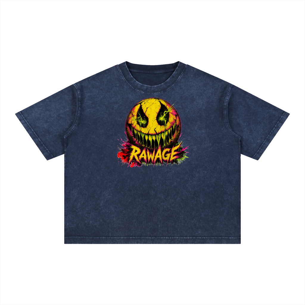 Mineral Wash Boxy Cotton T-Shirt