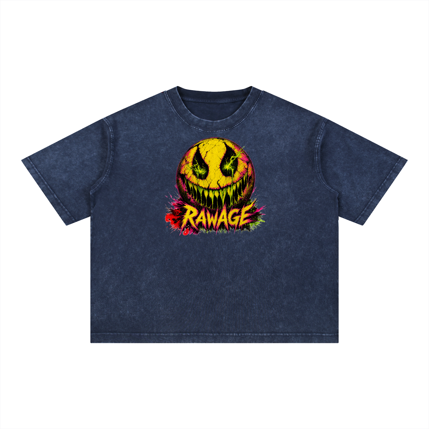 Mineral Wash Boxy Cotton T-Shirt