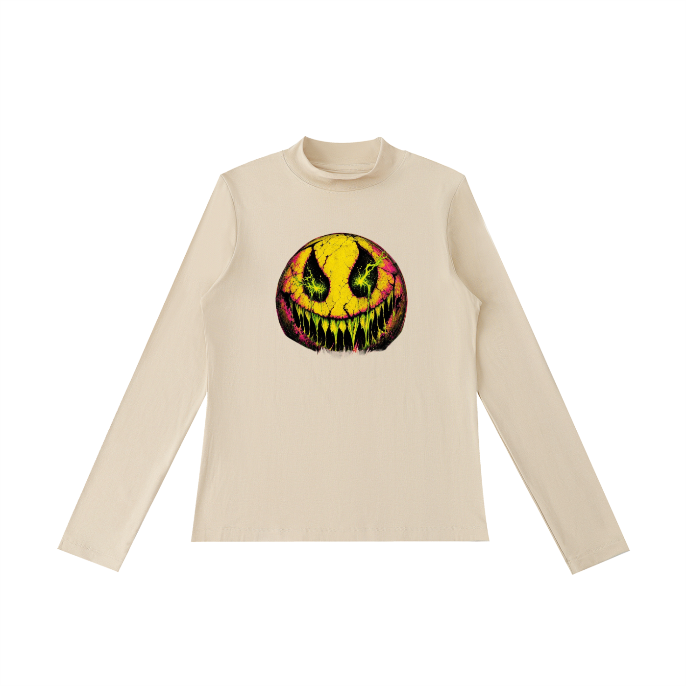 RAWAGE APPARAL Essential Mock Neck Long Sleeve T-Shirt