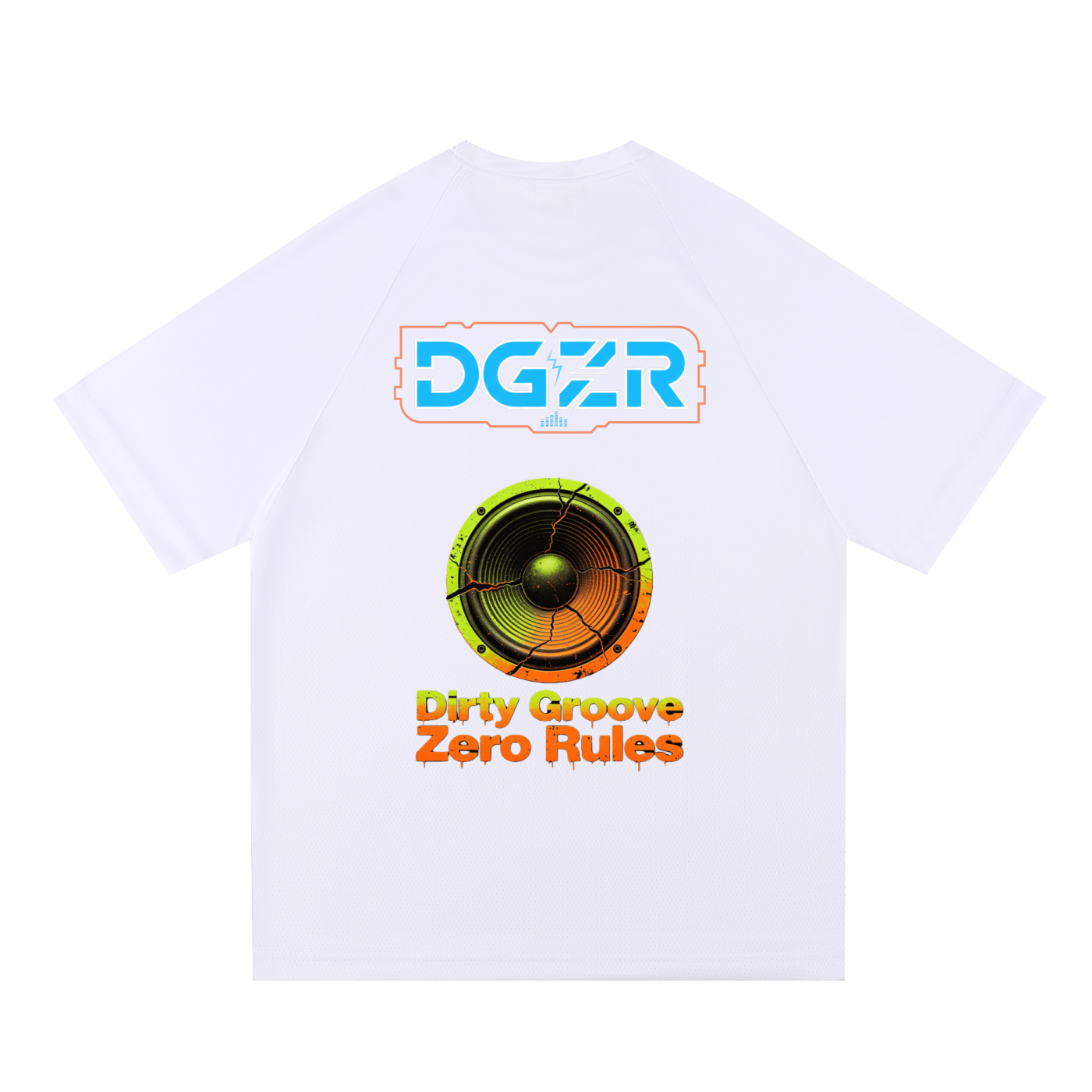 DGZR        Raglan Sleeve Mesh T-Shirt